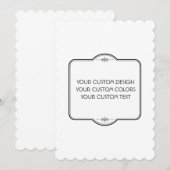 BLANK Votre conception ici - Invitation (Devant / Derrière)