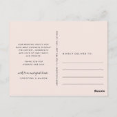 Blank | Weddenfoto Hartelijk dank Briefkaart (Achterkant)