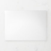 Blank Wit 5 "x 7" Horizontale Huwelijk Drieluik Uitnodiging (Cover)