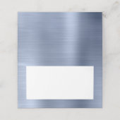 Blank Wit en Metallic Stofblauw (Buitenkant ongevouwen)