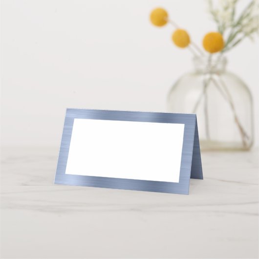 Blank Wit en Metallic Stofblauw (Voorkant)
