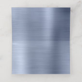 Blank Wit en Metallic Stofblauw (Binnenkant ongevouwen)