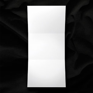 Blank witte bruiloft drieluik uitnodiging