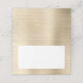 Blank Witte en Metallic Champagne (Buitenkant ongevouwen)