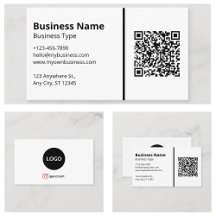 Blank Witte Jouw Logo QR Code Social Media