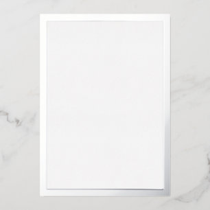 Blank zilver folie uitnodiging