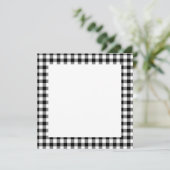 Blank zwart-wit gingham-patroon (Staand voorkant)