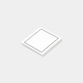 Blank Zwart-wit Post-it® Notes (Schuin)