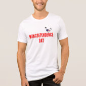 Blanke Achterkant Tri-Blend Shirt (Voorkant)