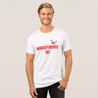 Blanke Achterkant Tri-Blend Shirt