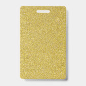 Blanke Goud Glitter DIY Sjabloon Aangepaste Tekst Badge (Achterkant)
