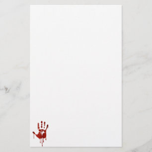 Blanke hand briefpapier