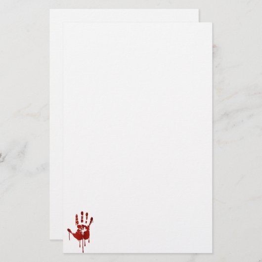 Blanke hand briefpapier (Voorkant / Achterkant)