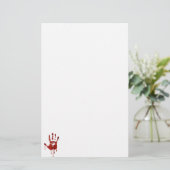 Blanke hand briefpapier (Staand voorkant)
