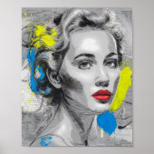 blanke vrouw poster (Voorkant)