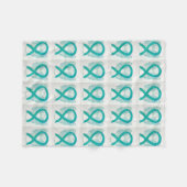 Blanken met cervicale kanker fleece deken (Voorkant (Horizontaal))