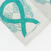 Blanken met cervicale kanker fleece deken (Hoek)