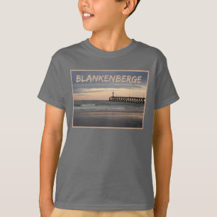 Blankenberge Sunset, Belgische kust T-Shirt