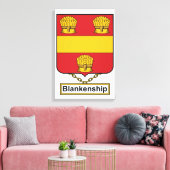 Blankenship Family Crest Canvas Afdruk (Insitu (Woonkamer))