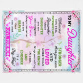 Blanket-cadeautjes voor dochters uit momen fleece deken (Voorkant (Horizontaal))