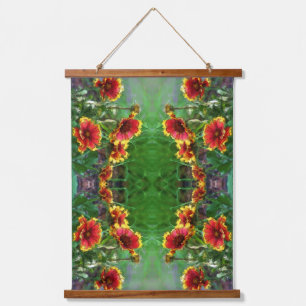 Blanket Flower Daisies Waterverf Abstract Hangend Wandkleed