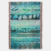 Blanket/Indie Patroon met schroefdraad Deken (Voorkant Verticaal)