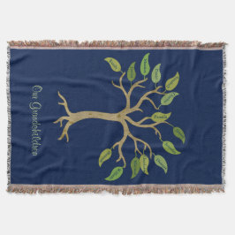 Blanket met boomgaard van grootouders deken