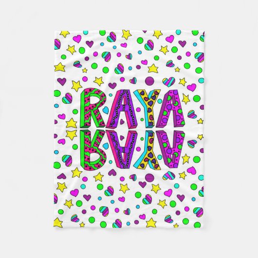 Blanket met de naam Raya Fleece Deken (Voorkant)
