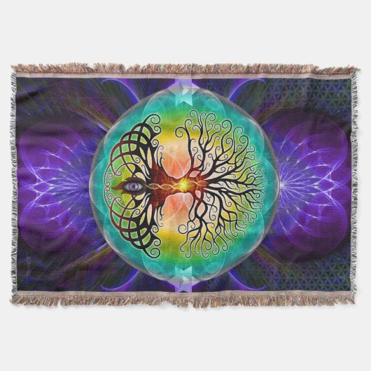 Blanket met levensstructuur deken (Voorkant)