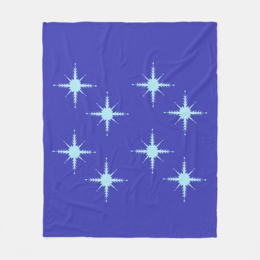 Blanket met prachtige sneeuwvlokken fleece deken (Voorkant)