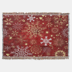 Blanket met schroefdraad/sneeuwvlokken deken