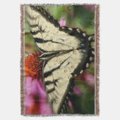 Blanket met vlinder en regendruppels deken (Voorkant Verticaal)