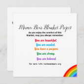 Blanket-projectkaart Feestdagenkaart (Voorkant / Achterkant)