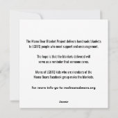 Blanket-projectkaart Feestdagenkaart (Achterkant)