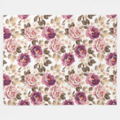 Blanket - Summer Blossom Design Fleece Deken (Voorkant (Horizontaal))