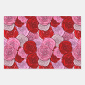 Blanket van Rozen Inpakpapier Vel (Voorkant)