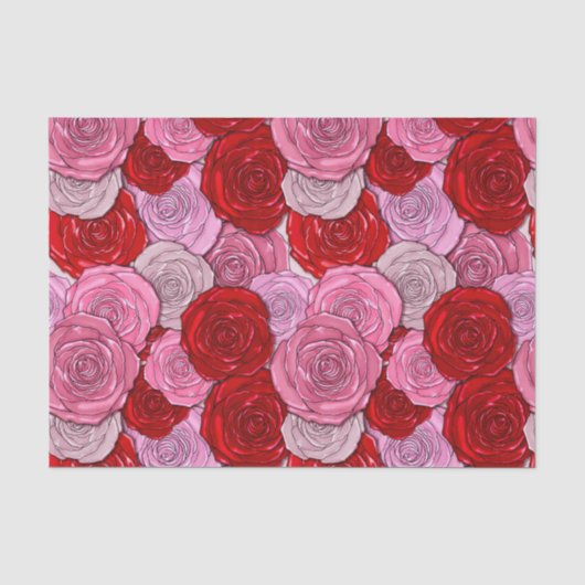 Blanket van Rozen Tissuepapier (Voorkant)