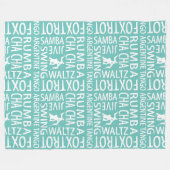 Blanket voor ballroom Dance Fleece Deken (Voorkant (Horizontaal))