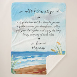 Blanket voor bruid- en bruinbruin met genissen sherpa deken