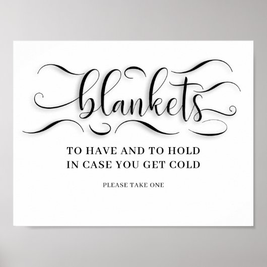 Blankets Sign Poster (Voorkant)