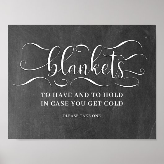 Blankets Sign Poster (Voorkant)