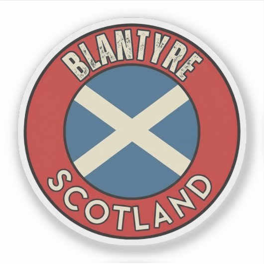 Blantyre, Schotland Sticker (Voorkant)
