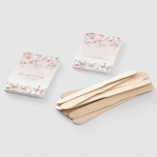 Blanzende Rozen bruiloft Handwaaier (Niet-gemonteerd)