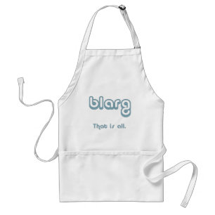 blarg. standaard schort