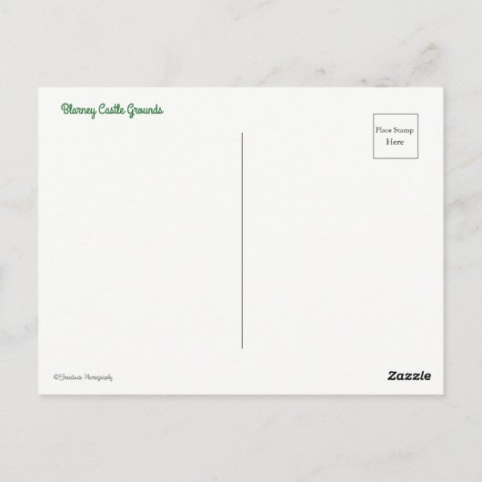 Blarney Castle Grounds Briefkaart (Achterkant)