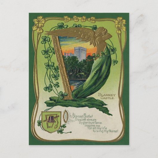  Blarney Castle St Patrick's Wenskaart Briefkaart (Voorkant)