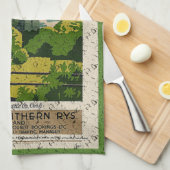  Blarney Castle Travel Advertisement Theedoek (Quarter Fold)