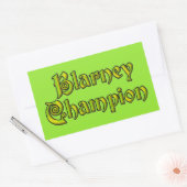Blarney Champion vert rectangle stickers (Enveloppe)