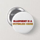 Blasfemy Victimless Crime Ronde Button 5,7 Cm (Voorkant /achterkant)