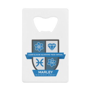 Blason d'anniversaire des Poissons™ pour le 1er au